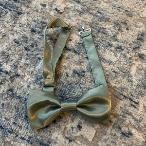 Satin Bow tie - light sage